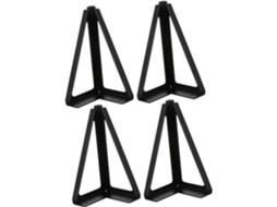 Doitool Conjunto De 4-suportes Ferro Para Pés Cama, Resistentes E Duráveis, Para Móveis, Sofás, Armários E Mesas, Na Cor