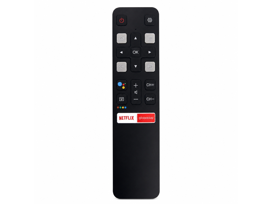 Comando Bluetooth Com Controlo Por Voz Compatível Com Tv Tcl Rc802v Flr1