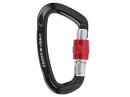 Carabiner de Alumínio para Escalada em Rochas e Rede de Dormir com Fechamento Automático Preto S/MARCA