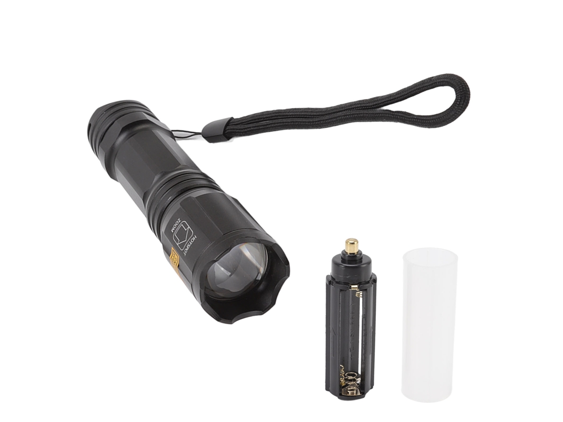 Lanterna LED 4 em 1 RGBW Zoomável IPX6 para Camping, Pesca e Caça | S/MARCA