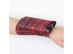 Braçadeira Universal Para Celular (vermelha), Ideal Para Corrida, Caminhada, Academia E Outros Esportes. Perfeita Para Adultos, Homens E Mulheres. Com