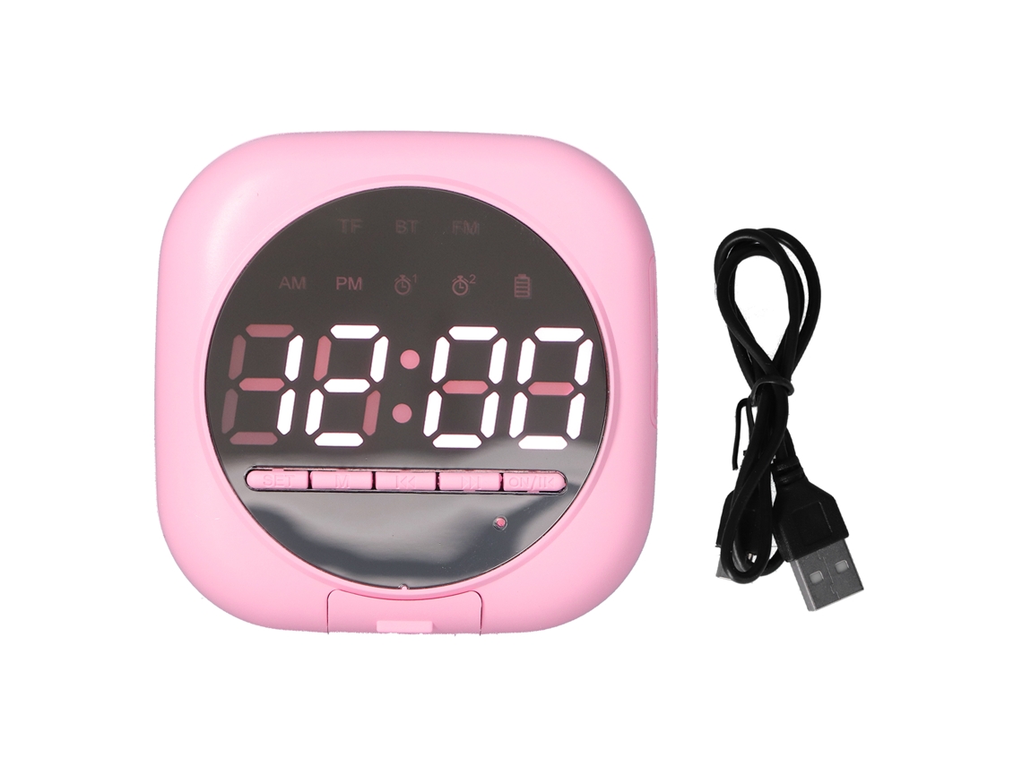 Relógio Com Alarme E Alto Falante Bluetooth