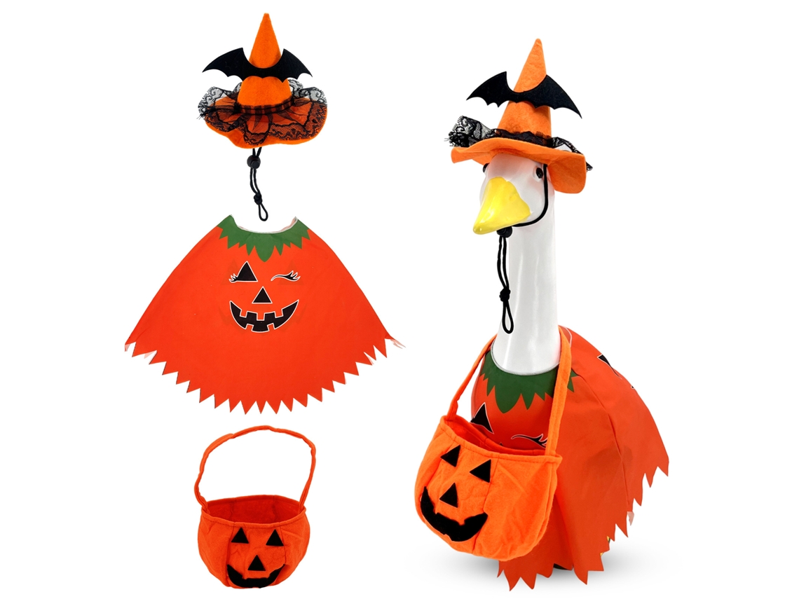 Laxiscreed Fantasia De Halloween Com Fantasma, Abóbora E Vassoura Para Porta De 23 Polegadas