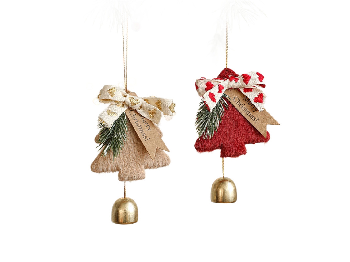 Sinos De Peluche Árvore De Natal Pendrive, Parede Pendurada Artigos De Decoração