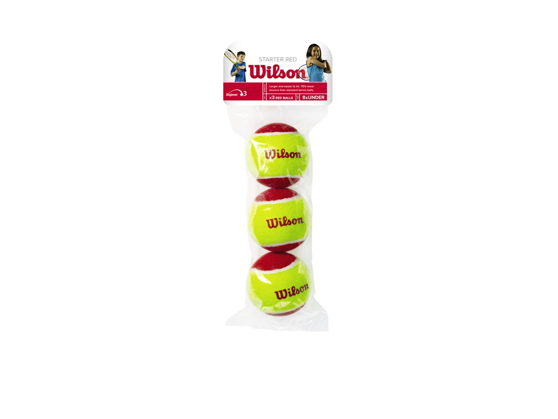 Conjunto de 3 Bolas de Ténis WILSON Starter