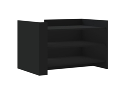 Mesa de Centro 80x50x50 Cm Derivados de Madeira Preto MAISON EXCLUSIVE