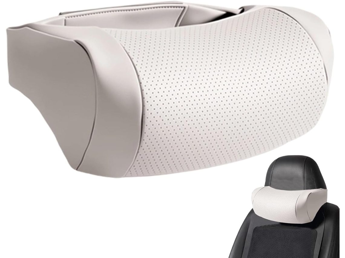 Encosto De Cabeça – Suporte Ergonômico Universal Para O Pescoço Em Couro.