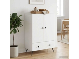 Vidaxl Buffet Com Gaveta Branco 66 X 34,5 X 95 Cm Derivados De Madeira