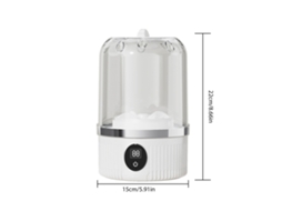 Laxiscreed Máquina De Lavar Compacta Sem Fio Mini Com Rotação Espiral 360° Recarregável