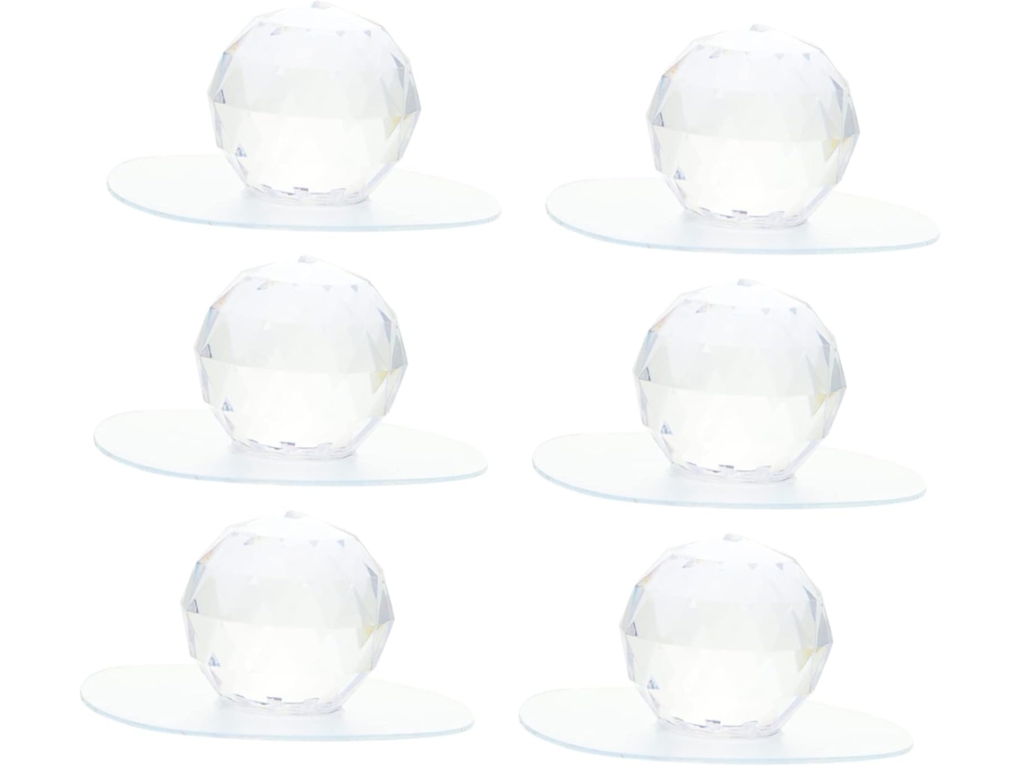 Puxadores Autoadesivos Para Armários, Conjunto De 6 Peças, Com Detalhes Em Cristal E Diamante, 28mm, Sem Necessidade De
