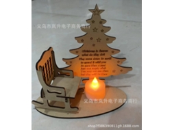 Laxiscreed Conjunto De 40 Pendentes De Madeira Com Aros De Lã Para Decoração De Natal E Artesanato