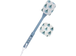 Escova De Banho Com Cabo Longo, Feita De Fibra Esponja E Abs, Ideal Para Limpeza Das Costas, Adequada Para Peles