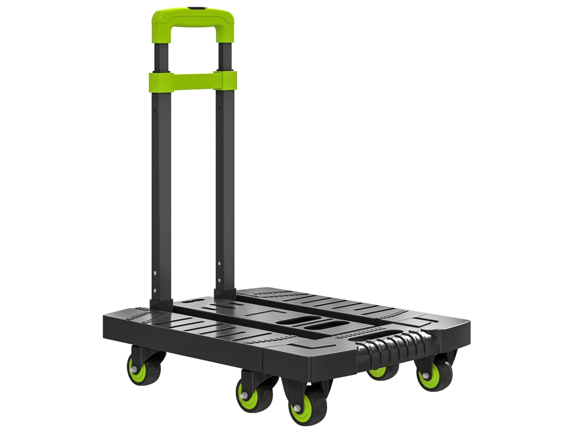 Carrinho de Carga Dobrável em Metal com Rodas e Alça Ajustável BTFORUS (49x35x102cm)
