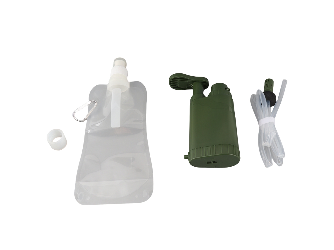 Filtro de Água Manual de Campismo com Bolsa 480ml
