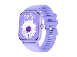 Relógio Inteligente Qs13 Bluetooth Tela Do Telefone 1.83 Frequência Cardíaca Saudável Pressão Arterial Feminina Roxo GODTVAGT