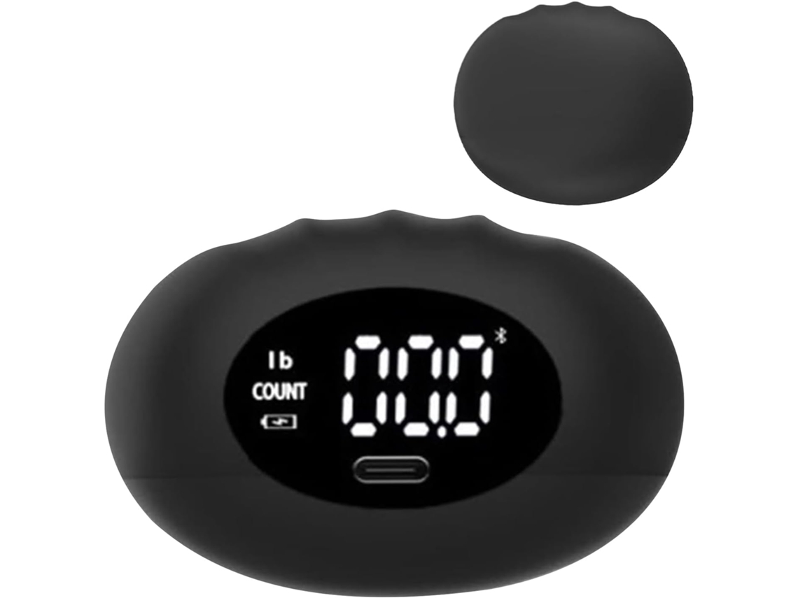 Dinam Dinamômetro de Força Preensão, Ferramenta Medição Preensão 180 Kg com Visor Led, Ergonômica - para
