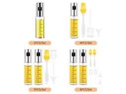 Spray De Óleo De Oliva 100ml Recargable Para Cozinha Bbq Salada Assado Grelha Com Enchuta E Pincel