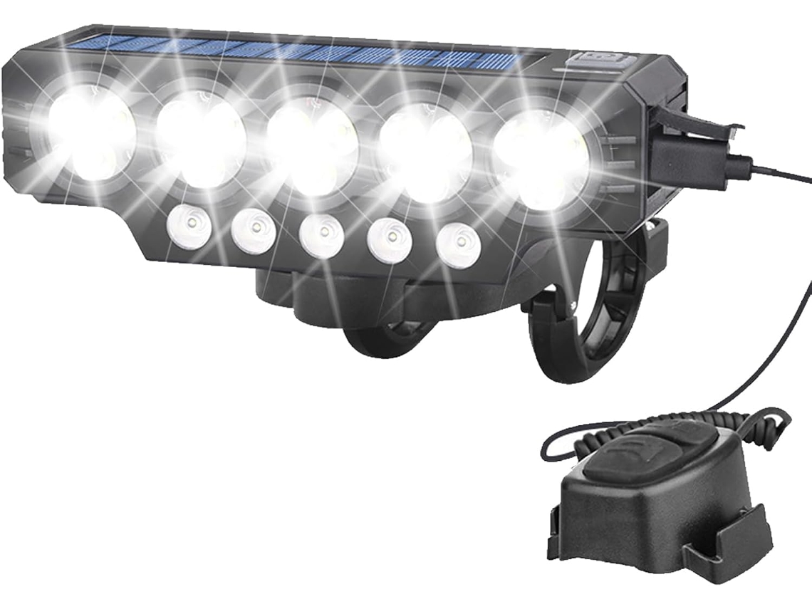 Farol De Bicicleta Recarregável Via Usb, Super Brilhante.
