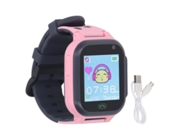Primerox relógio Inteligente Infantil com Chamada Vídeo Câmera Lanterna Touchscreen Rosa para Exterior