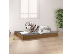 Vidaxl Cama 101,5x74x9 Cm Pinho Maciço Castanho Mel