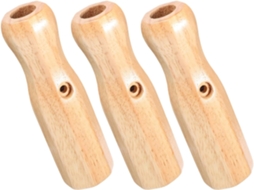 Conjunto De 3 Puxadores Ergonômicos De Madeira Para Mesa De Pebolim.