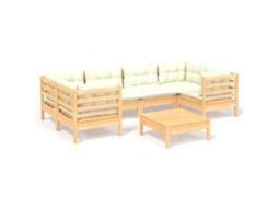 Garden Lounge Set, Garden Lounge Sets Vidaxl Creme Madeira De Pinho (n/a)