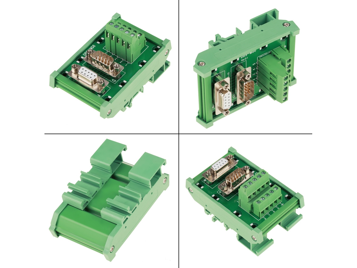 Módulo De Interface Db9 Para Din Rail Com Conector