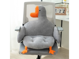 Cojín De Escritório Macio E Confortável Em Design Com Cinto Em Forma De Pato Para Casa, Estudantes E Adultos, Cinza, 80x40cm