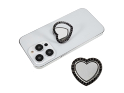 Suporte De Anel Para Celular Com Suporte Para Celular Com Strass Espelhado E Brilhante