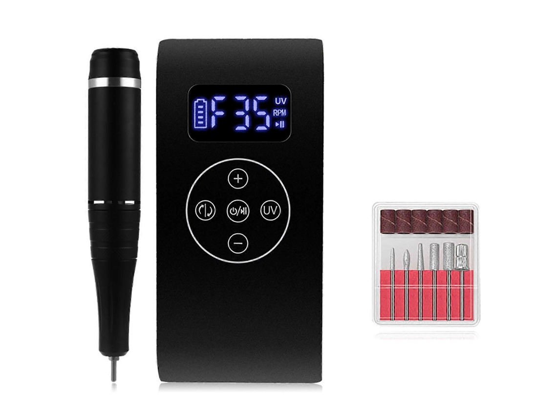 Secador de Unhas Broca Banco Energia Elétrica Uv Led Lâmpada Usb Caneta Polimento GOKOCO