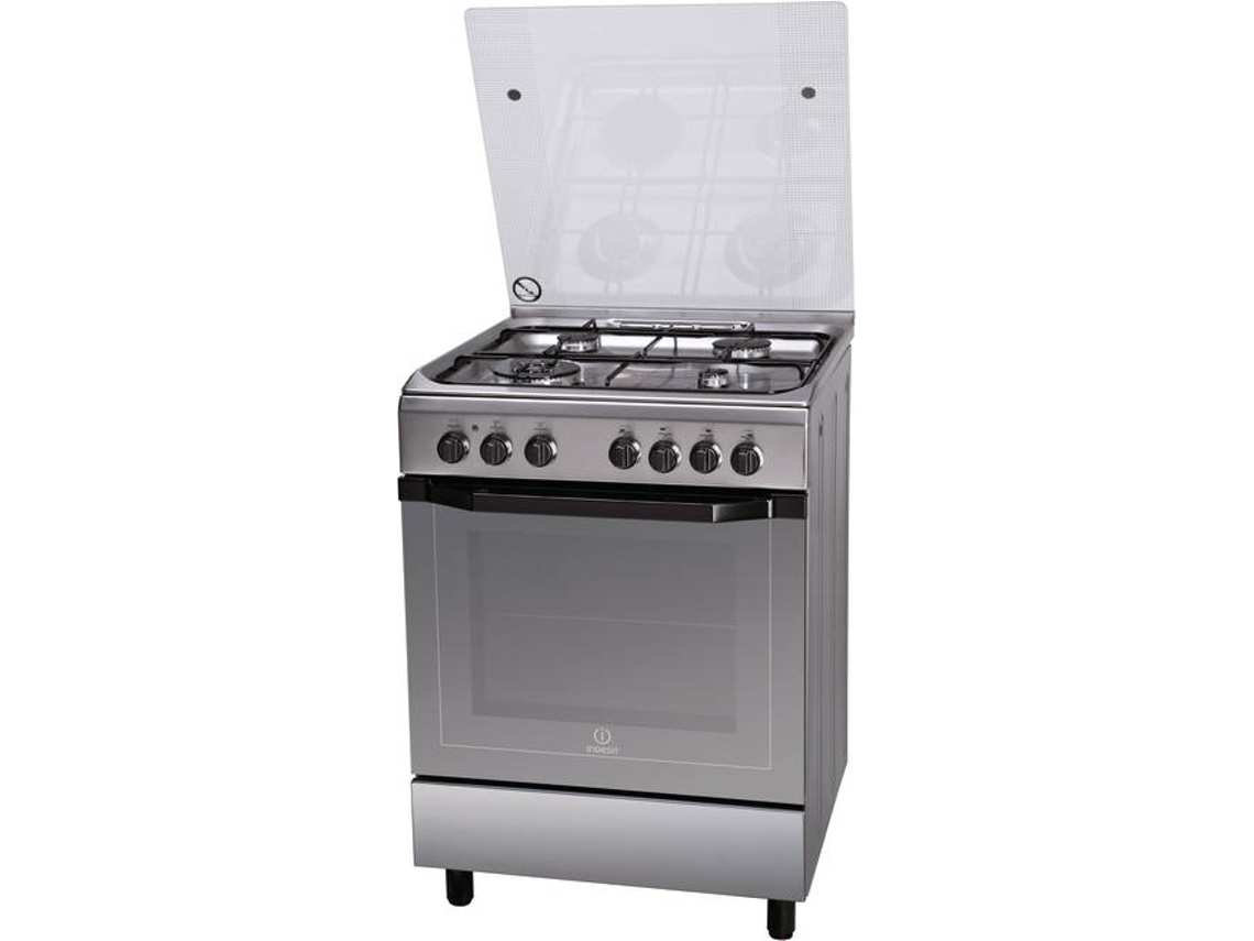 Fogão INDESIT I6TMH2AF X (Outlet Grade A - 59 L - Gás Natural - Inox)