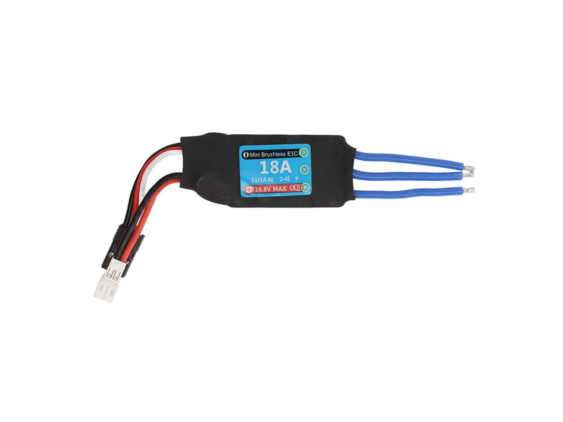 Mali controlador de Velocidade Elétrica 18a Mini Brushless Esc com Conector Fêmea Ph2.0 Branco para Carros Rc 1/24 1/28 Wltoys K989 Kyosho Mini Z