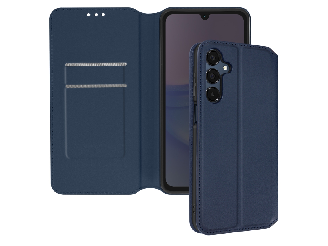 Capa Aba Vídeo para Samsung Galaxy A16 AVIZAR com Porta-Cartões Azul