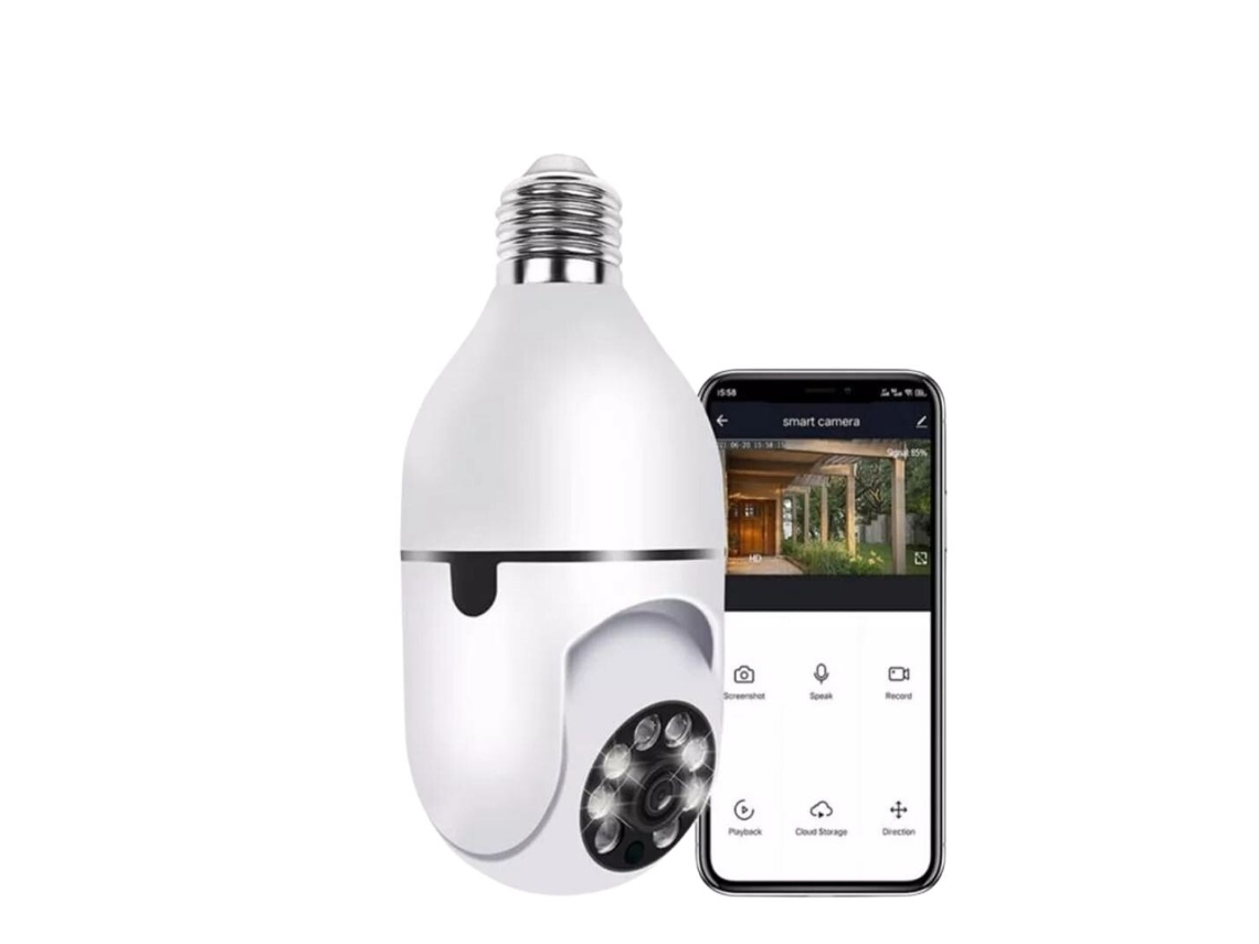 Câmera Wi-Fi Em Forma De Lâmpada 3556 