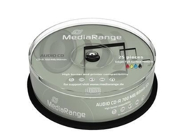 CD-R 80min AUDIO Printable Cake 25 Unidades MEDIARANGE