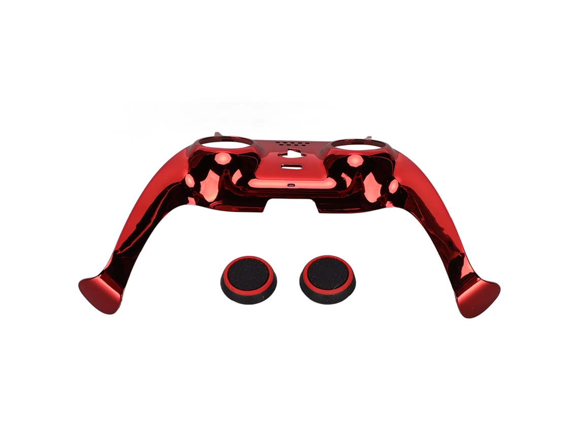 Panel frontal para mando PS5 DIY con cubiertas para joysticks, accesorios decorativos, rojo | S/MARCA