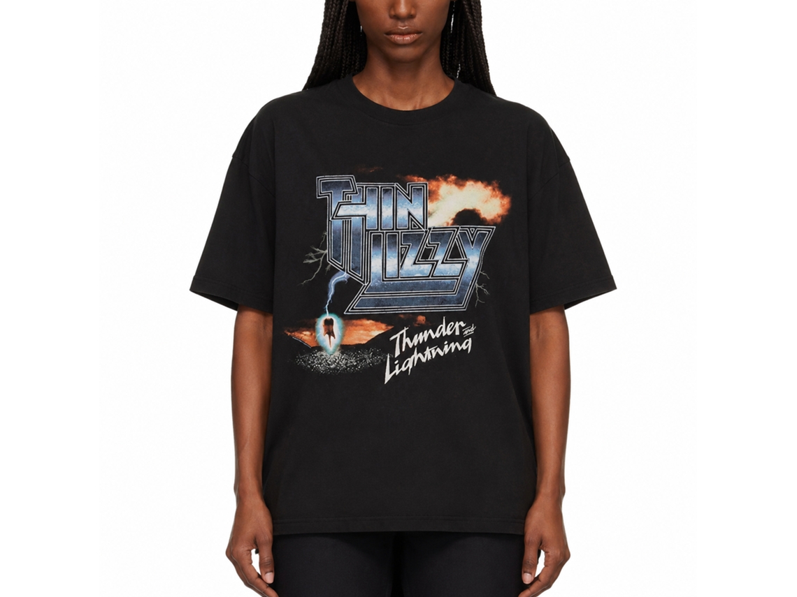 Thin Lizzy Thunder And Lightning T-shirt Unisex Adults Size:m