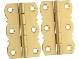 De Latão Para Estante Piano (2 Peças), Com 6 Furos, 45x27mm, Dourado,