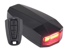 Carregador Luz Traseira Bicicleta Sem Fio Controle Remoto Yizhood Preto