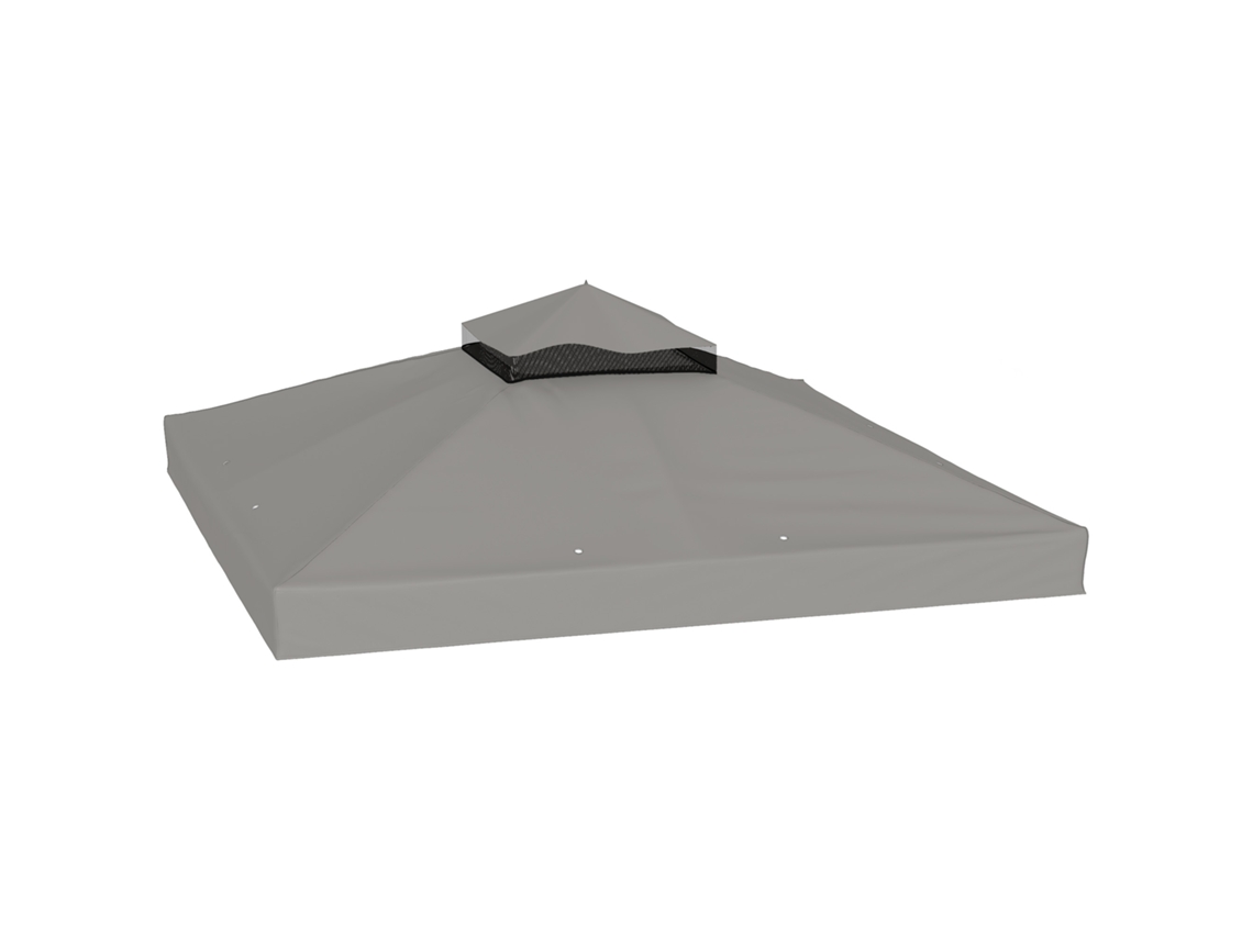 Cobertura para Gazebo de 3 X 3 Metros, Cobertura de Substituição para Gazebo com Camada Dupla, Proteção Solar Upf30+ SINI TECH STORE