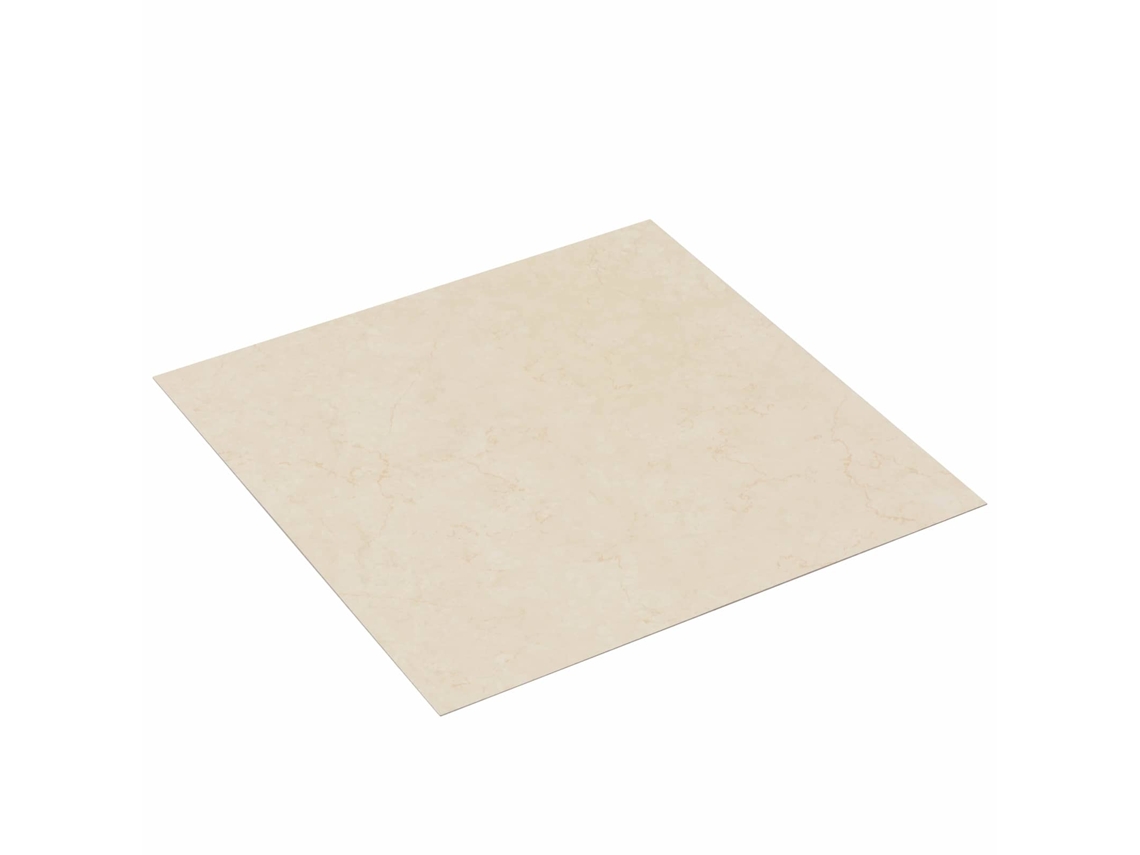 Conjunto 55 Piso Quadrado Vidaxl Bege Pvc (5,11 M²)