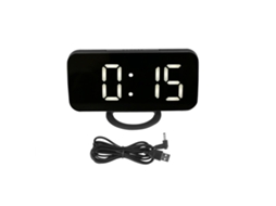 Despertador digital multifuncional Baok com função soneca, temporizador e luz LED ajustável.