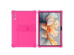Capa Para Tablet Lenovo Yoga Pad Pro12.7 Polegadas, Em Silicone Macio Com Suporte, Resistente A Impactos Rosa Choque Hexinyigjly