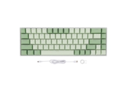 Aetheria teclado Mecânico 60% 68 Teclas Switch Vermelho Rgb Usb C Atril Matcha para Win Harmonyos