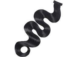 Aplique de cabelo vintage feito de fibras resistentes a altas temperaturas, fácil de modelar e com um visual moderno.