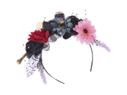 Gorra De Halloween Corolla Calavera Día De Los Muertos Corona De Flores Para Fiesta