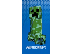 Toalha de Banho Minecraft Azul 70x140cm 100% Algodão BRILVIBERA