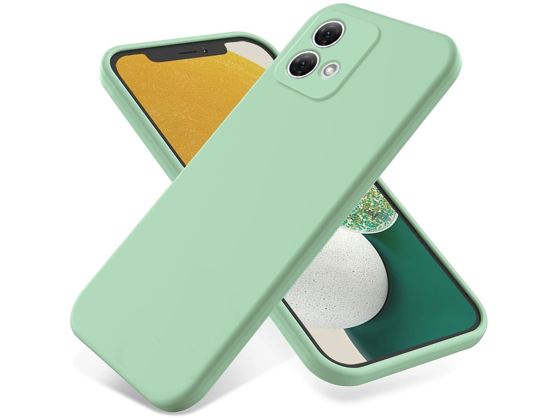 Lurelia Capa Para Moto Edge 30 Pro Anti-choque, Em Silicone, Verde Claro