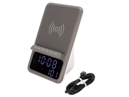 Altifalante Bluetooth LAXISCREED com Relógio e Carregamento Sem Fio