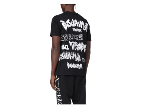 T-shirt De Homem Disclaimer Algodão Preto (xs)